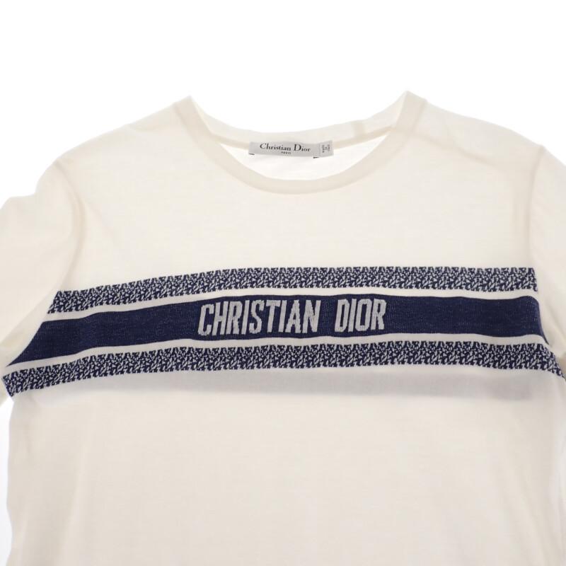 Dior  143T04A4043_X0200 S Short sleeve T-shirt white cotton mens