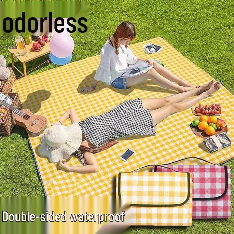Waterproof Portable Picnic Mat: Thickened, Moisture-Proof for Camping & Outdoor Use