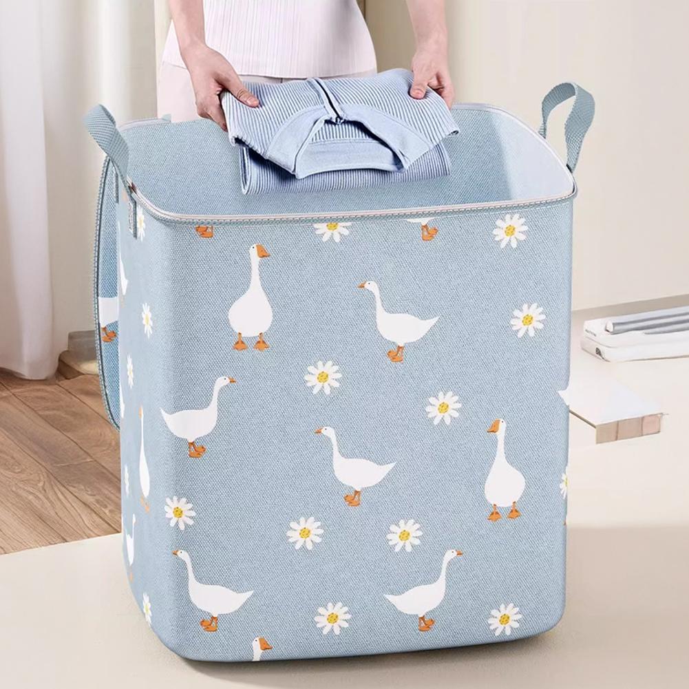 Zusammenfaltbare Kleideraufbewahrungstasche Großes Fassungsvermögen Tragbarer Schlafzimmer-Organizer Faltbare Staubdichte Steppdecke Reißverschlusstasche Saisonale Umzugsaufbewahrung
