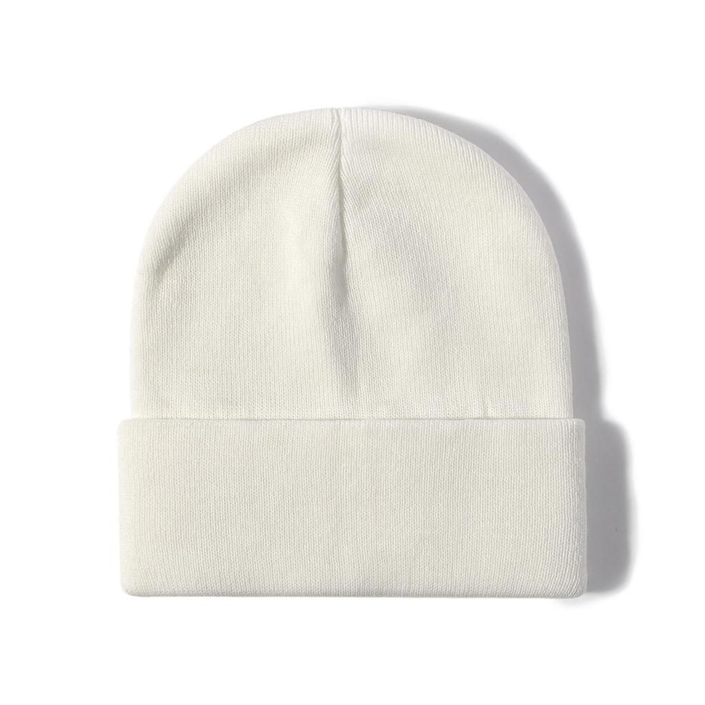 Unisex Korean-Style Embroidered Wool Beanie for Autumn/Winter – Slimming Look, Ideal for Outdoor Activities