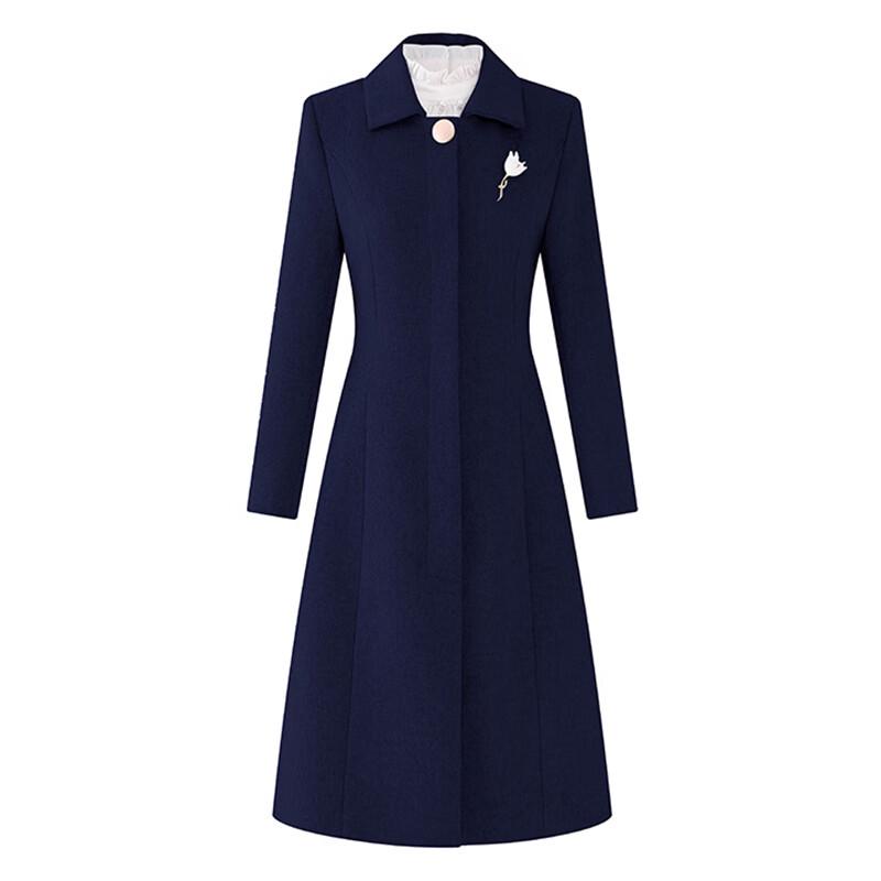 

Teluoman Professional Women s Winter Wool Blend Coat 3XL