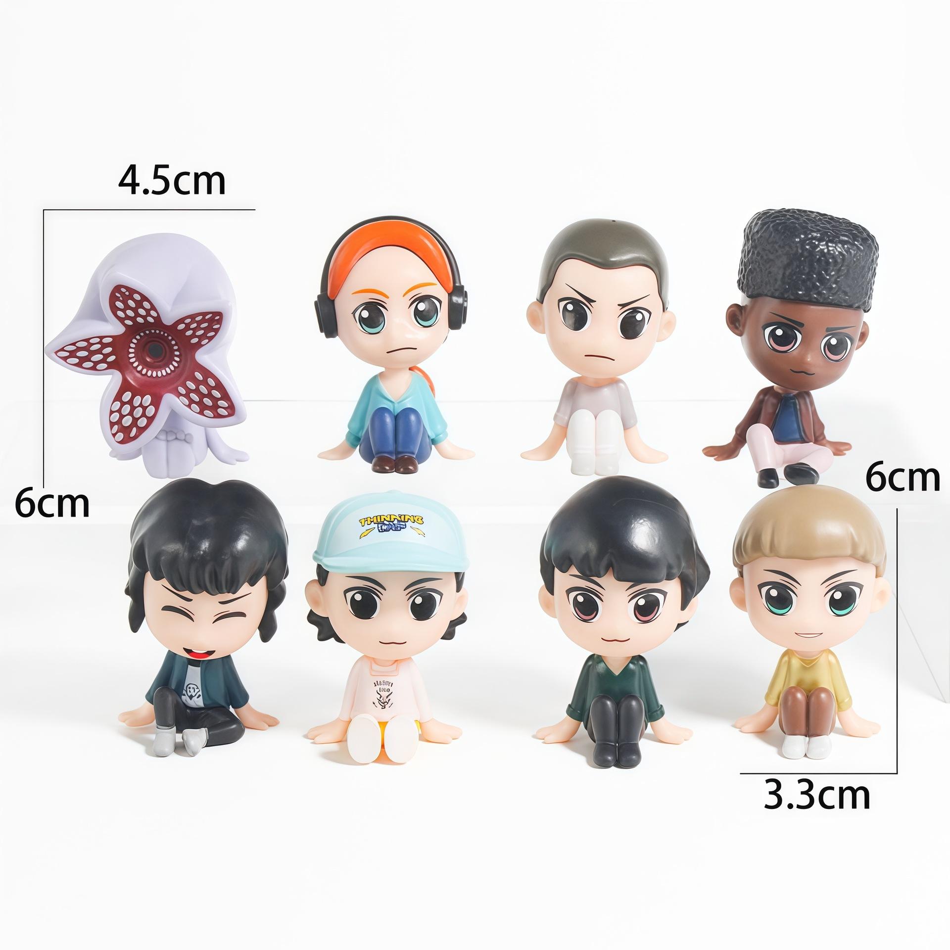 

8pcs-16pcs/set strangers Max/Mike/ Hawkins Friends Story Action Figure Toys Modle Dolls Collection Toys For Set Beautiful Gift