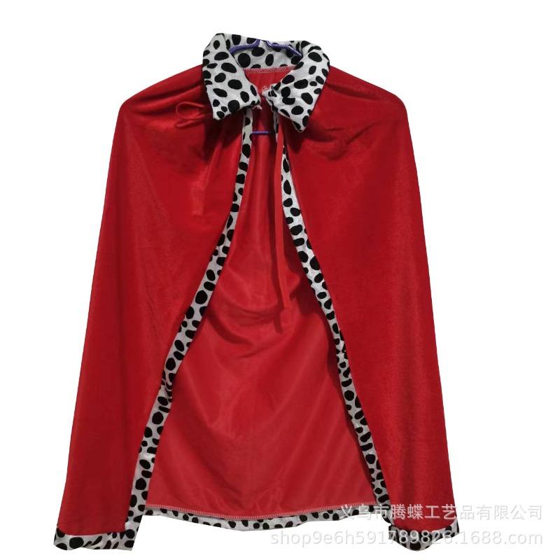 Halloween Children's Day Show Costume Cape Cos Adult Child King Cape Show Prince Princess Cape
