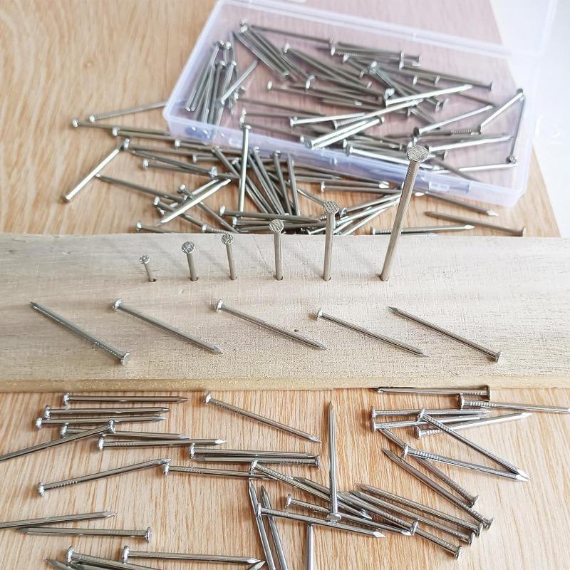 350PCS hanging nail combination hardware nail with tool set box wall nail multi-specification wooden board nail picture frame nail