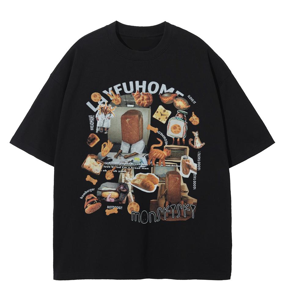 Уличная одежда Забавная футболка с графикой Хлопковая футболка Унисекс Топы Футболки С короткими рукавами Футболка M