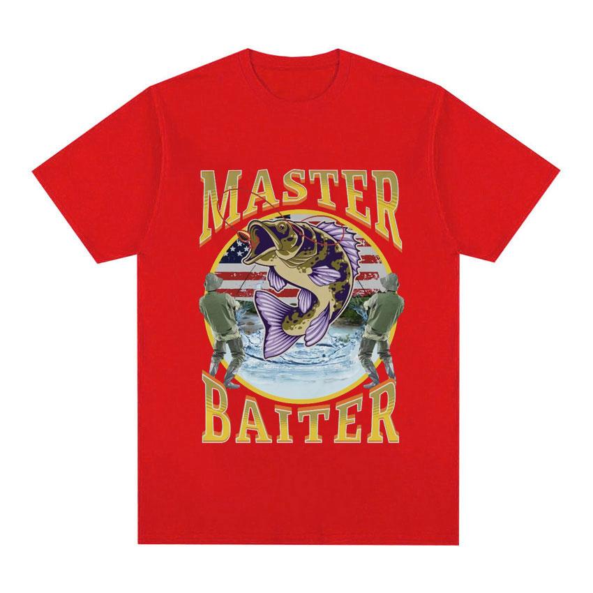 Funny Master Baiter Fishing Parody TShirt Summer Men Women Clothing Fashion T Shirts Cotton Short Sleeve Oversized Tshirt Tops