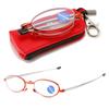 Fashion Folding Reading Glasses With Zipper Eyeglasses Box Unisex Portable Foldable Anti Blue Ray Lightweight Presbyopic Glasses