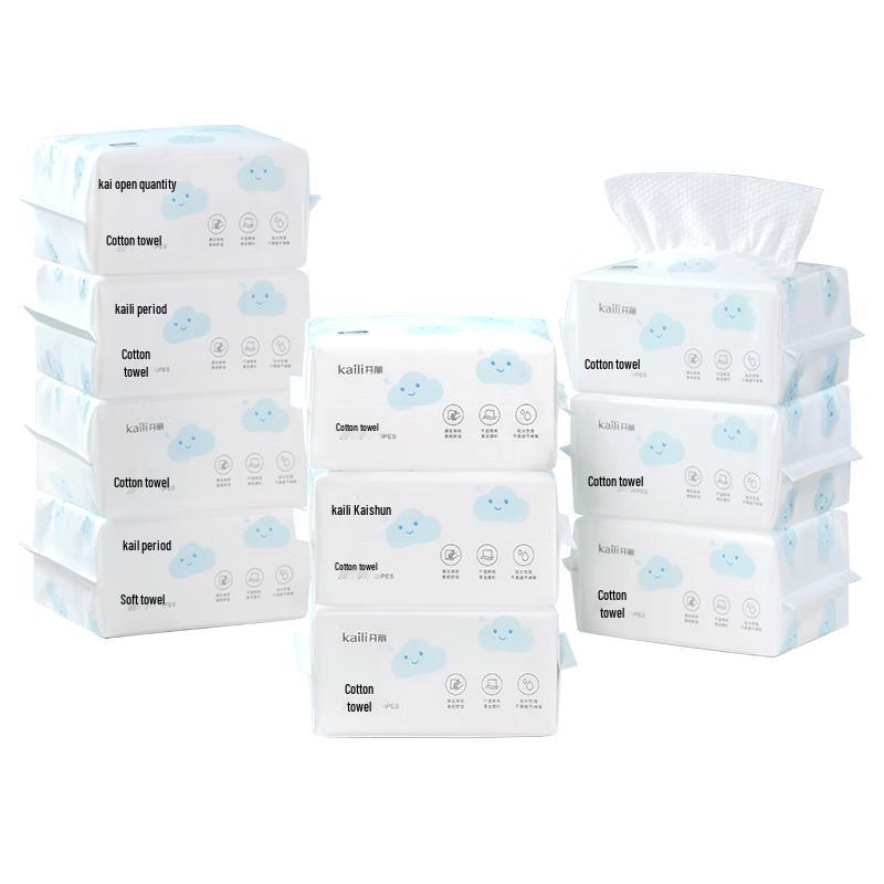 Kaili Baby Soft Cotton Disposable Wet & Dry Towels