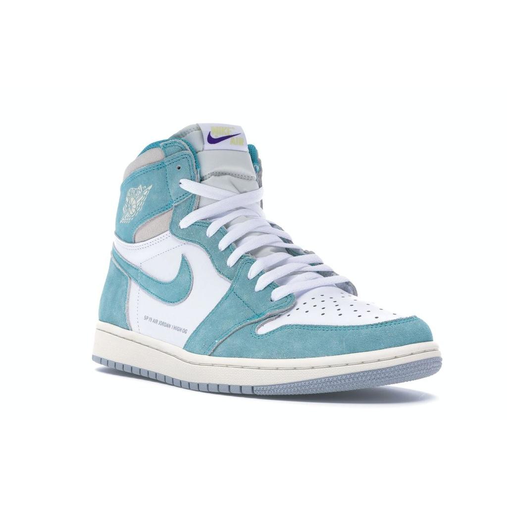 Air Jordan 1 Retro High OG Turbo Green Men Sneakers White-Light-Smoke-Grey-Sail 555088-311