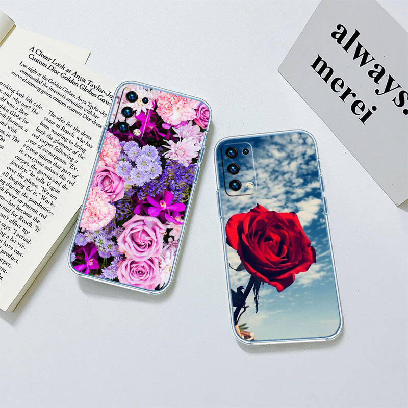 MH131 Roses Flower Case for Motorola E7 G6 G7 G8 G9 Plus Power Play G10 G20 G04 E30 E40 E22 E20 E13 E15 G22 G23 G05 G75 G35 G55
