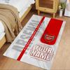 Arsenal F.c. Customize Your Name Floor Mat Design for Bedrooms Living Rooms Dining Room Foyer Antislip Carpet Decorate Offices