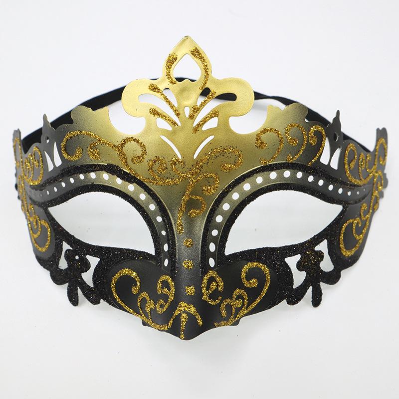 1 шт. Маскарадная маска Винтажная маска Черная Античная медь Полумаска Пластиковая Маскарадная маска для Хэллоуина Вечеринки Женская Мужская