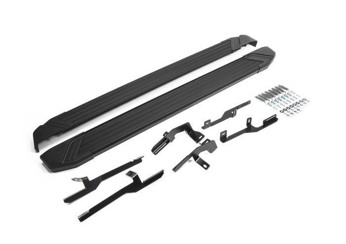 Marchepieds En Aluminium - JJ-AUTOMOTIVE - Hyundai Tucson TL, TLE 2015-2018 - 2 Pièces - Certificat ABE - Noir