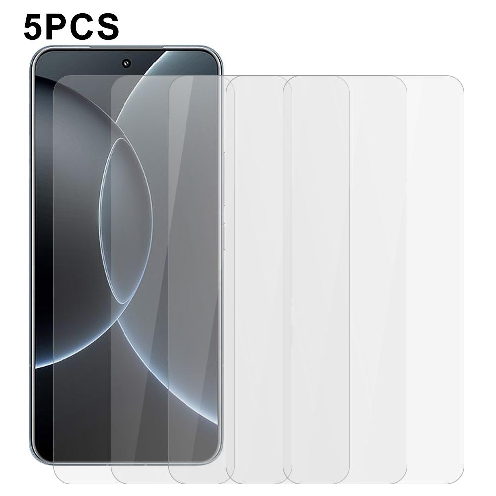 5Pcs For Xiaomi 15S Pro Front Screen Protector 0.3mm 2.5D Tempered Glass Clear Film