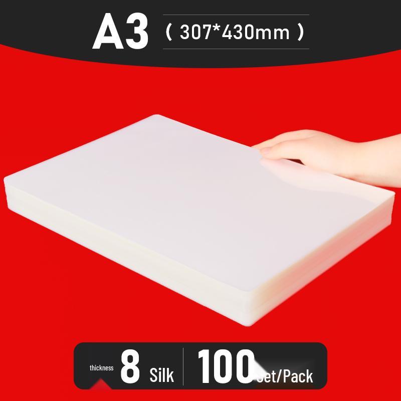 Bolsas para Plastificação A4 - Tamanhos de 3" a 10", Espessadas para Fotos e Identificações