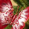 Festival Hanging Butterfly Ornaments Velvet Christmas Ornaments, Artificial Glitter Sequins Xmas Tree Matching Style Decorations Decoration