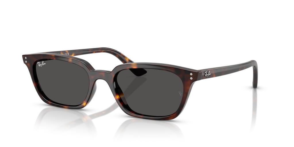 Sunglasses 0RB4456F ZAYA HAVANA DARK GREY 13598752 Asian Fit Polarized [Ray-Ban]