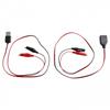 USB Male Female Power Cord 60CM with For Alligator Clips for DC Current