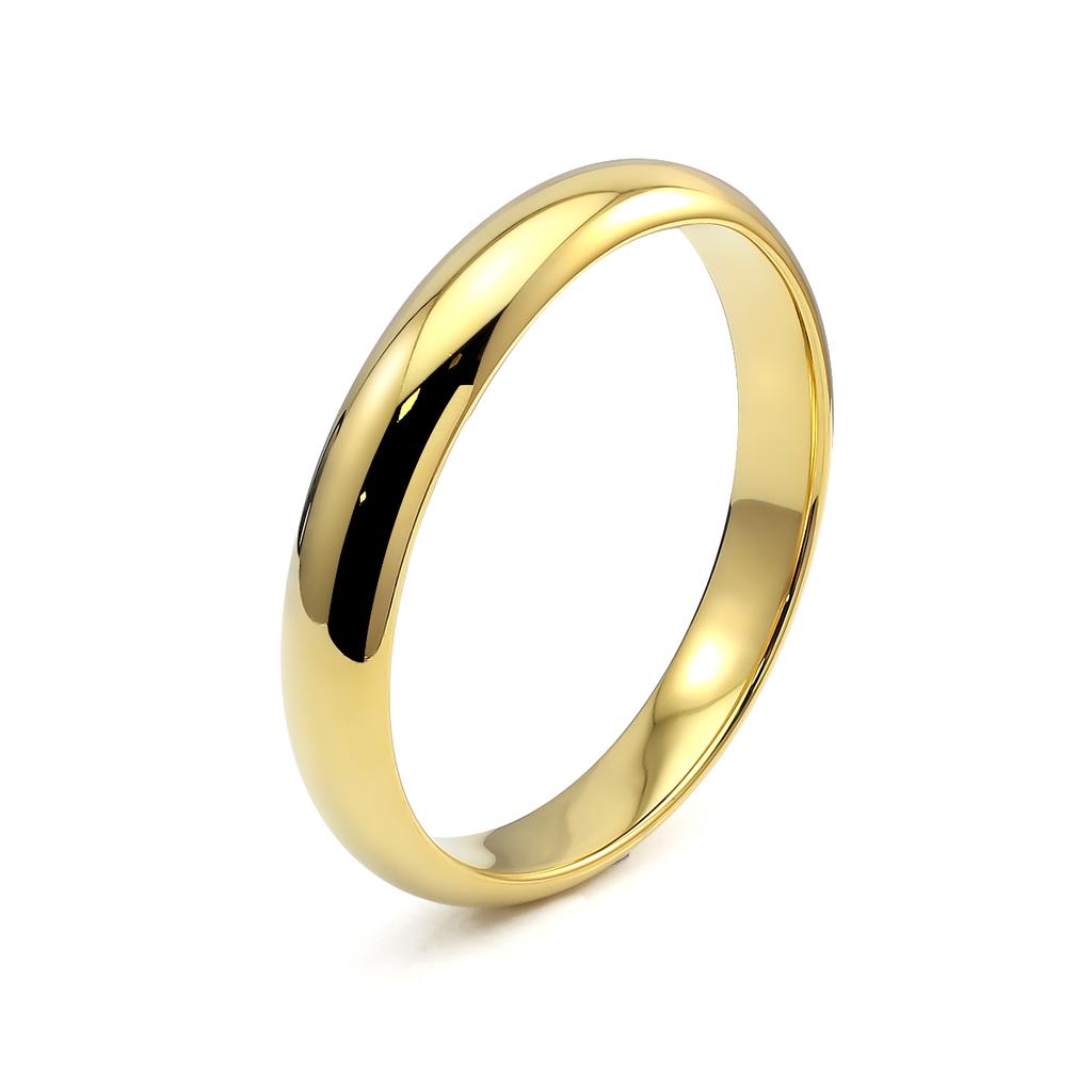 Tarnish Free Fashion Jewelry Gold Stainless Steel Simple Bracelet Hollow Round Smooth Plain Thick Bangles Bracelet for Women