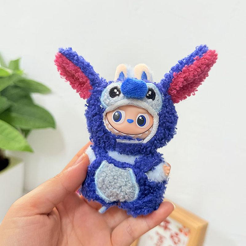 Mini Version 4.0 Vinyl Face Plush Blind Box Doll Clothes Christmas Set Small Nose Gaga Heart Bottom Password