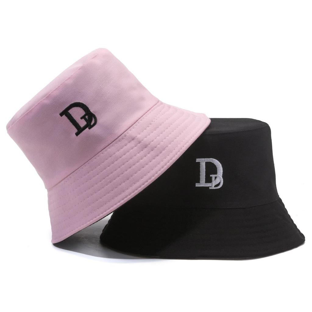 Women's Double-Sided Smiley Face Bucket Hat - Sun Protection, Korean Style, Embroidered, Large Brim