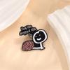 Hey Du hast das fallen gelassen Emaille Pins Gehirn Lustig Humorvolle Phrasen Brosche Reversabzeichen Sarkastischer Schmuck Geschenk für Freunde