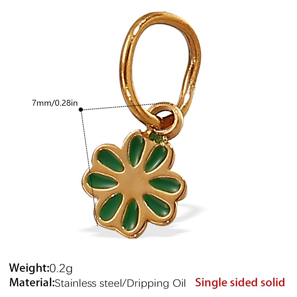 18K Gold-Plated Cross Pendant Necklace - European & American Retro Stainless Steel Charm