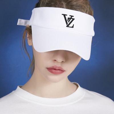 VARZAR 3D Monogram Logo Overfit Sun Cap White