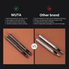 WUTA 8 Size Oval Leather Hole Punch,Carbon Steel Belt Hole Puncher, Leather Hand Punching Tool for Leathercraft Working