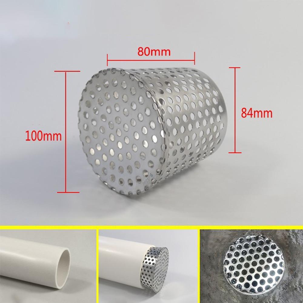 New Stainless Steel Anti Blocking Floor Drain Drainage Side Circular Gutter Guard Filter Screen Outdoor Tool