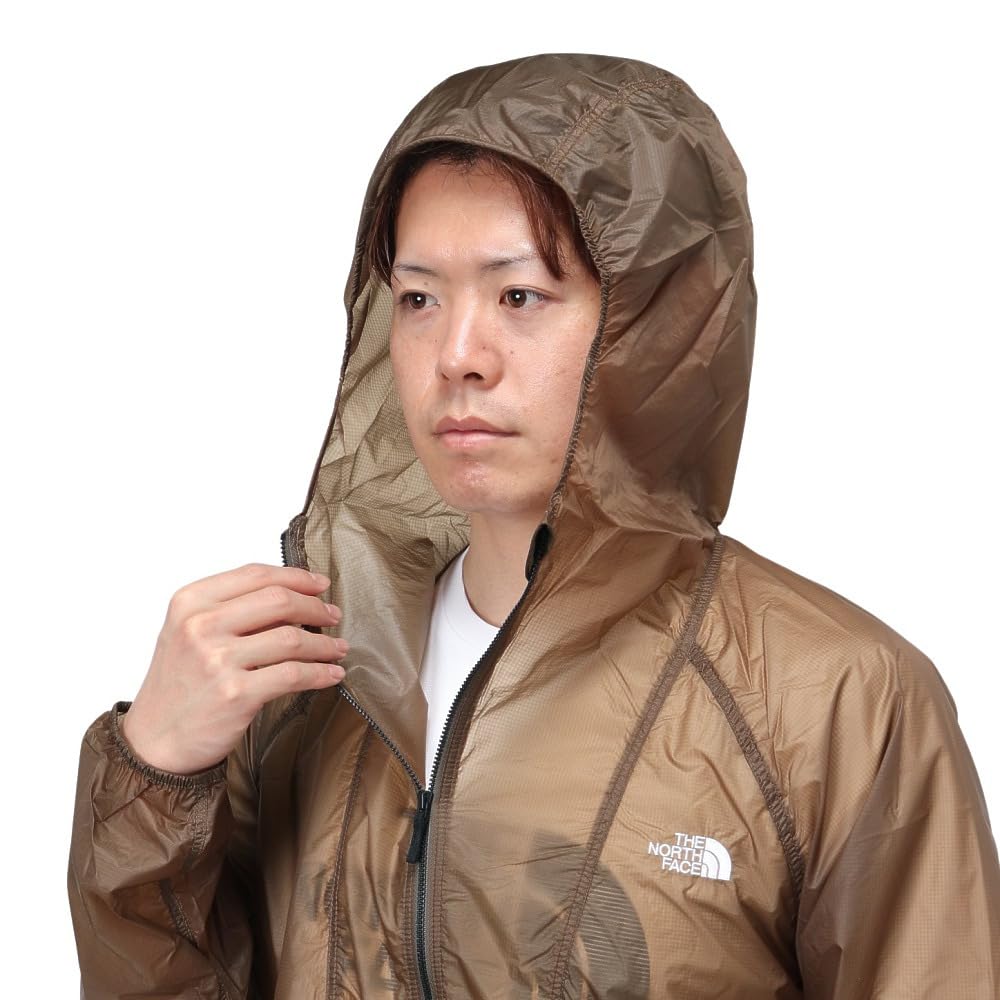 North Free Run water kelp L [The Face] Anorak, unisex, repellent, windproof, lightweight, tan,
