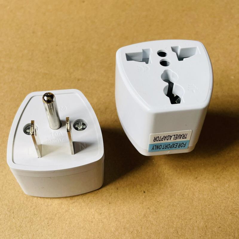 US & Canada Three-Pin to Two-Flat-One-Round Travel Plug Adapter US Standard - Two Flat, One Round