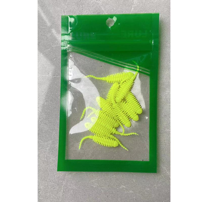 Nadel Schwanz 3,5cm Grundfischen Köder - 10 Weichköder für Rapfen, Barsch, Mandarinfisch, Je 0,2g