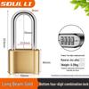 Waterproof Combination Padlock for Home, Outdoor, Suitcase, and Dormitory Lockers