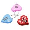 Heart Padlock Code 3 Numbers Password Combination Heart Shape Safety Love Zinc Alloy Luggage Box Lock Household Accessories