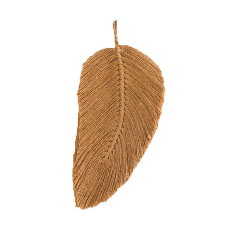 Blatt kleine Tapisserie Macrame Wand hängen gewebt Anhänger Ornament Boho Home Decor