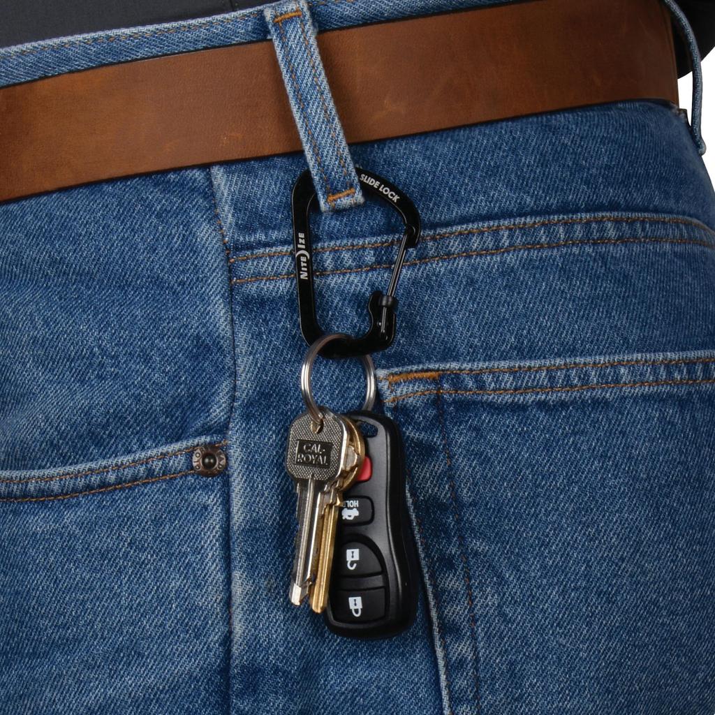 NITEIZE Karabinek SlideLock #3 Wszystkie 2 kolory | Oficjalny produkt z Japonii | Bezpieczny klips