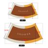 Bathroom Floor Mat Diatom Mud Rug Restroom Semi-circular Arc Moisture-wicking Quick Drying Door Step Mat Fan-shaped Slip-resistant Mat