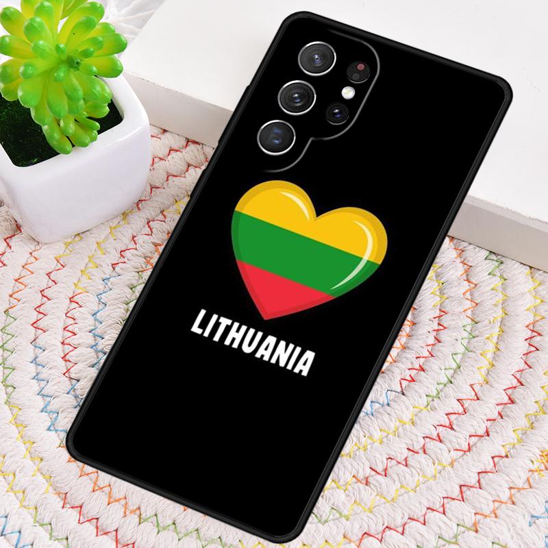 Lithuania Flag Silicone Phone Case For Samsung Galaxy note 10 pro S26 S25 S24 S23 S22 S21 Plus S25Ultra Capa Cover