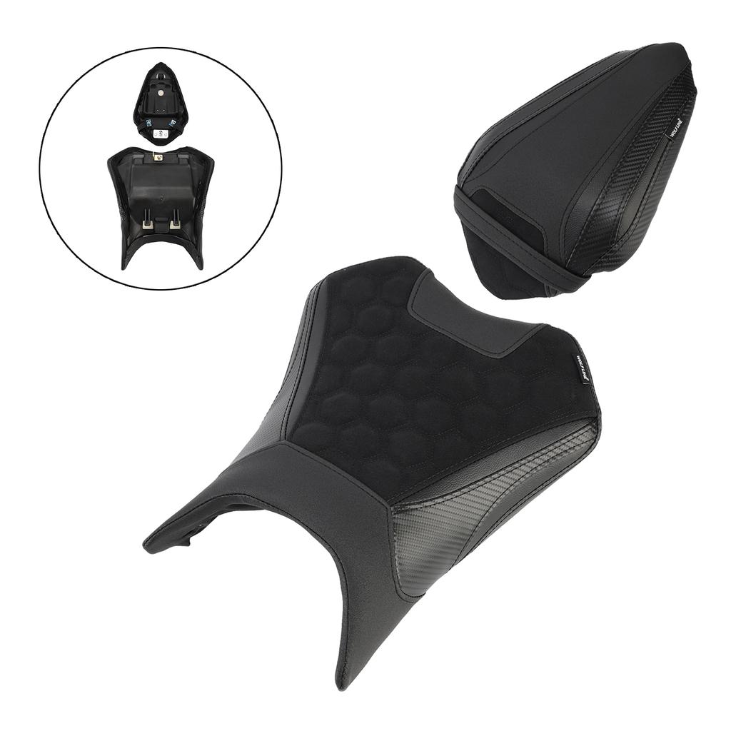 Front&Rear Raider Passenger Cushion Kit Green For Kawasaki Ninja 500 Z500 24-25