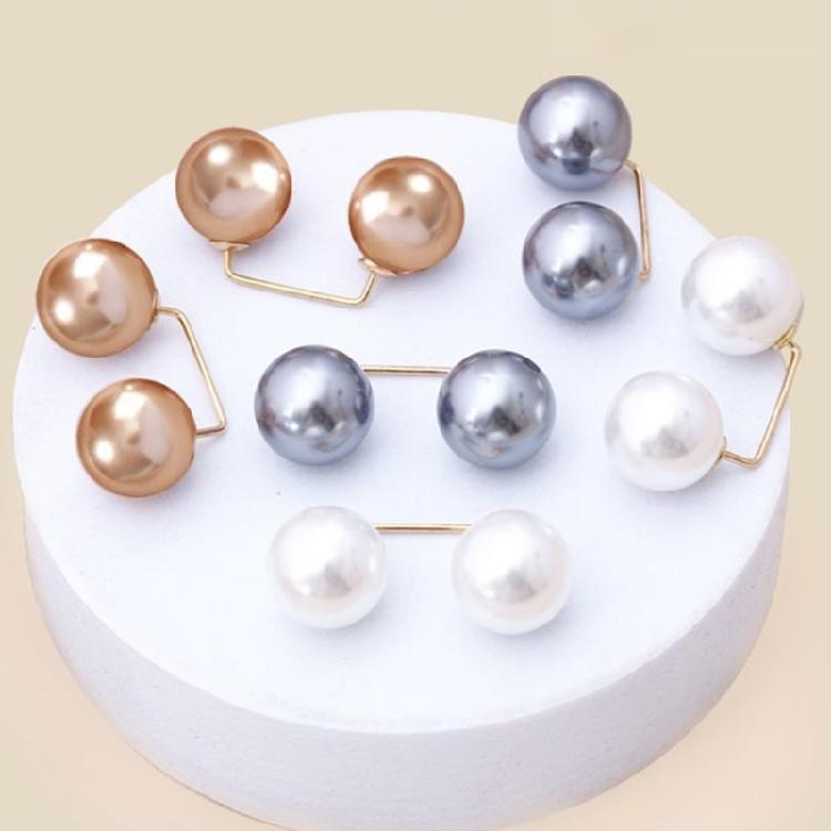 8Pcs Artificial Pearls Clothing Pin Jeans Waist Tighteners Pin Dress Safety Pin Cardigan Safetp Pin Shawl Sweater Clip