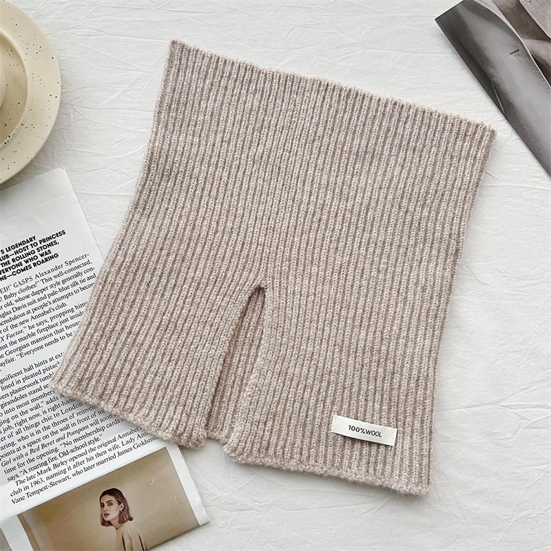 Fashion Women Knitted Scarf Solid Cashmere Like Winter Snood Scarves Lady Warm Thick Unisex Bandana Neckerchief Handkerchief