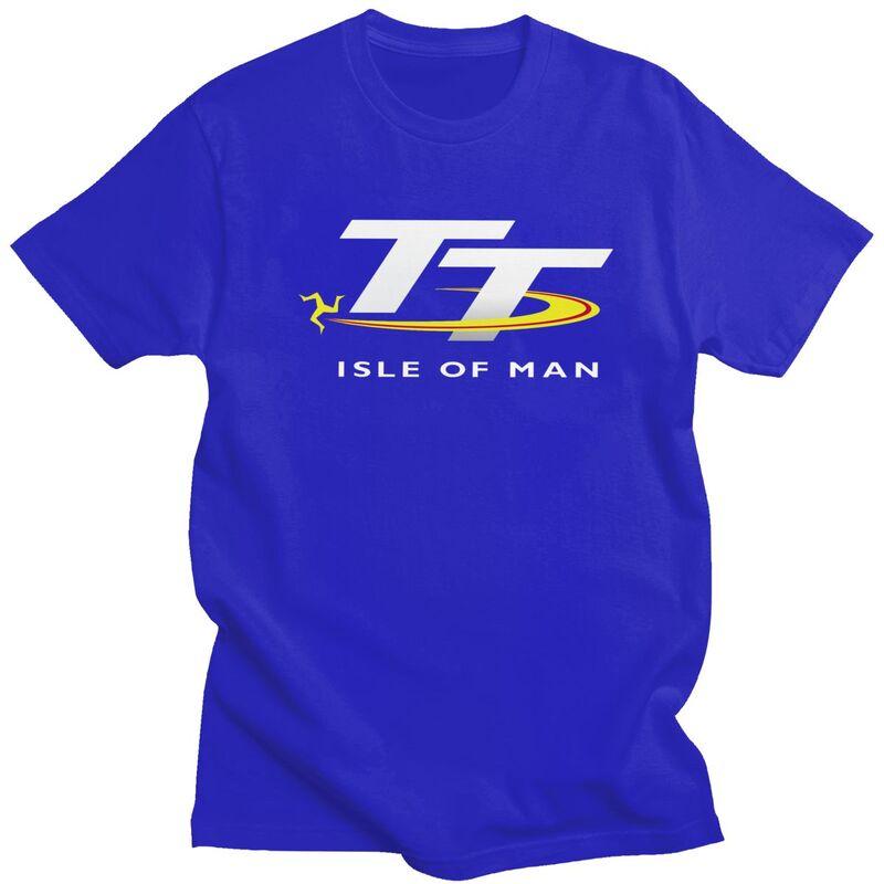 Custom Motorcycle Sport Isle Of Man TT Races T Shirt Men Tshirt Streetwear Tee 100 Cotton Oversized Tshirts Merch