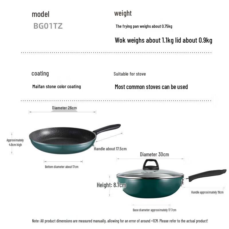 Chui Da Huang Cui Fu Frying & Stir-frying Pan Set
