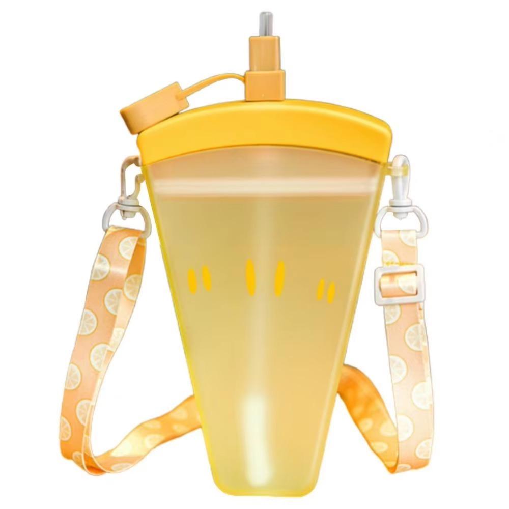 

Пищевой стакан-соломинка для мороженого, герметичный пластиковый стакан для воды, стильная бутылка для воды с арбузом, сок жёлтый