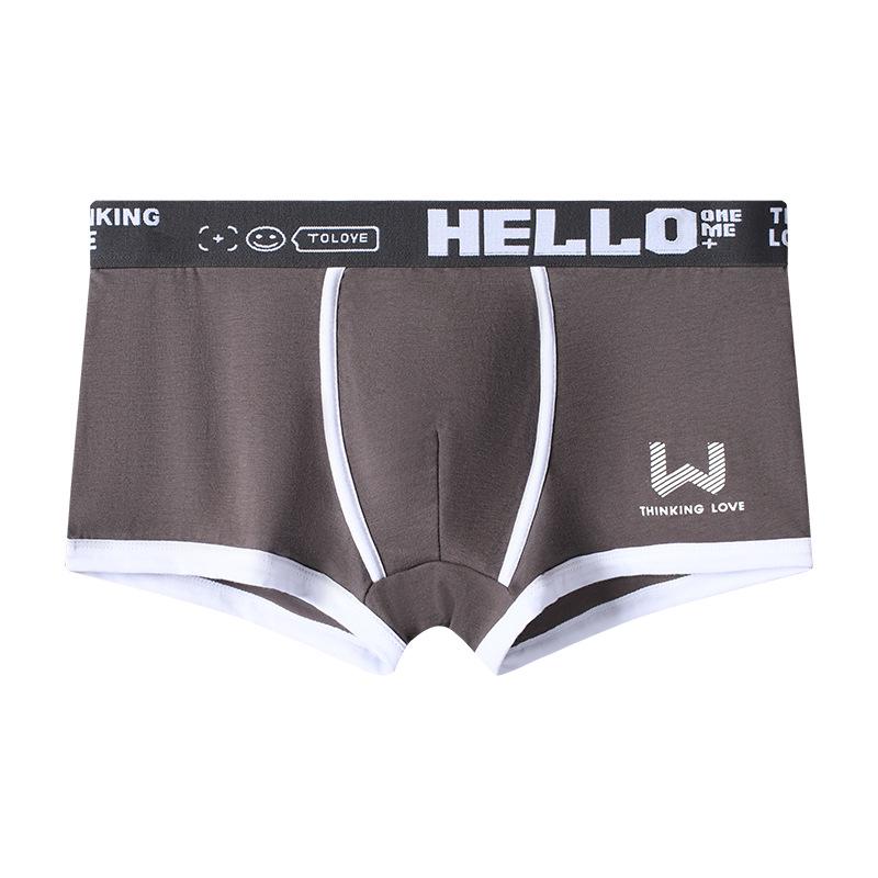 Pánské bavlněné boxerky - ležérní styl pro mládež, oblíbený evropský a americký design