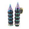 Chrome Zinc Alloy Motorcycle Handlebar Grips Harley Touring Custom Bike - 22mm 25mm Colorful Retro Style