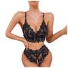 Women's Fashion Sexy StrapsTwo-Piece Suit Color Wireless Bra Sexy Underwear Panties