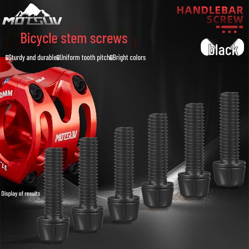 

MOTSUV M5*18MM Цветные титановые винты для выноса горного велосипеда 6 Bicycle Stem Screws Set