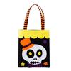 Holiday Photo Props Halloween Candy Bag, Cute Pumpkin Ghost Tote for Kids, Spooky Skeleton Theme Party Supplies Cartoon Pattern Treat Bag Party, Trick